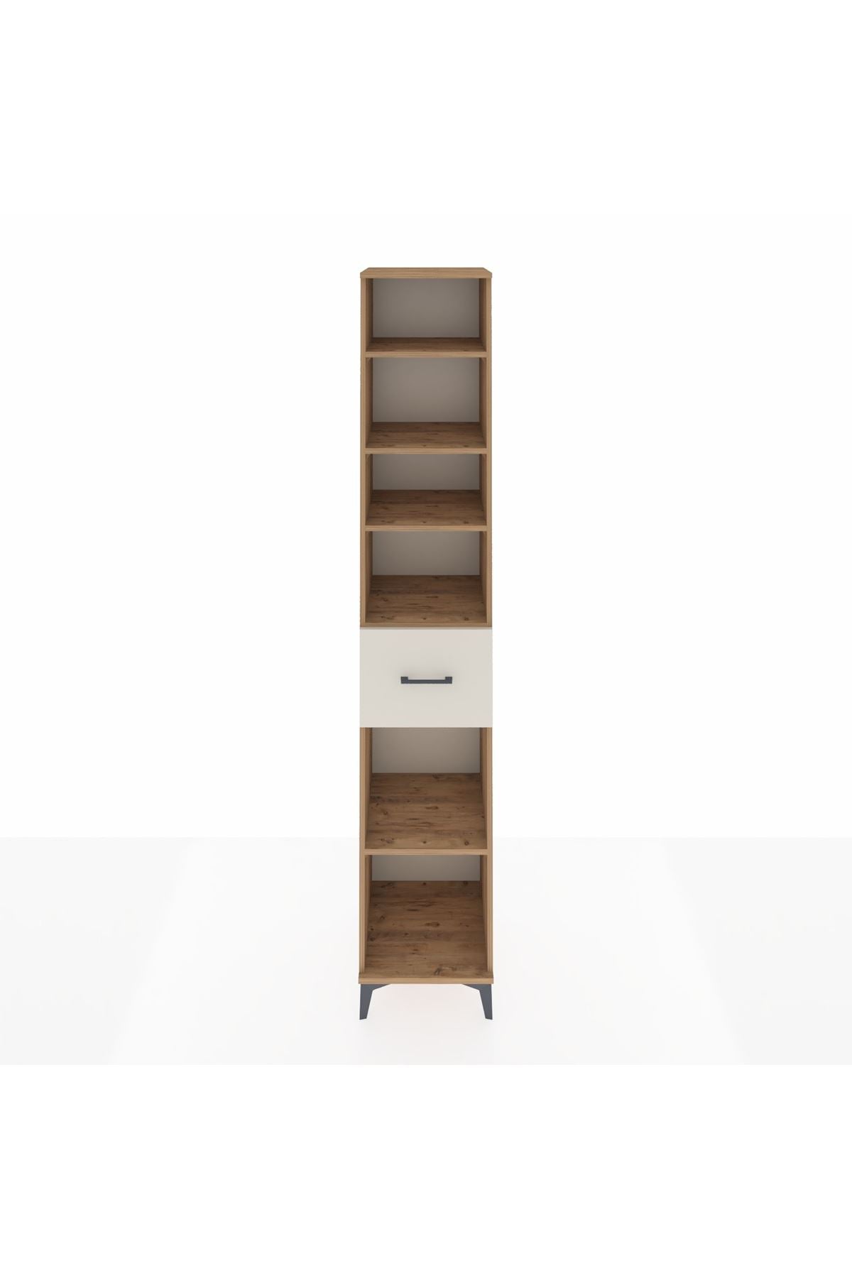 Hyperion Dolap 5 Raflı Tek Çekmeceli 44x44x243 Çam-Aytaşı