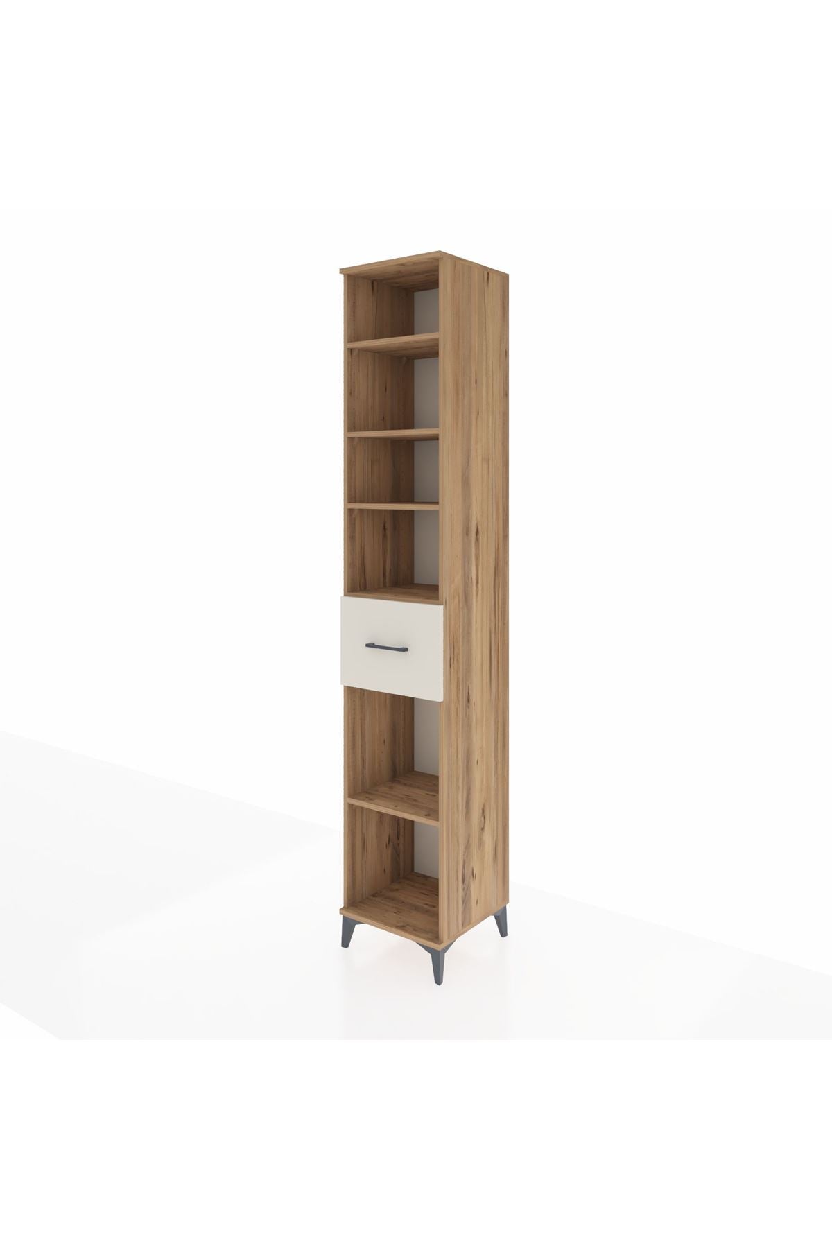 Hyperion Dolap 5 Raflı Tek Çekmeceli 44x44x243 Çam-Aytaşı