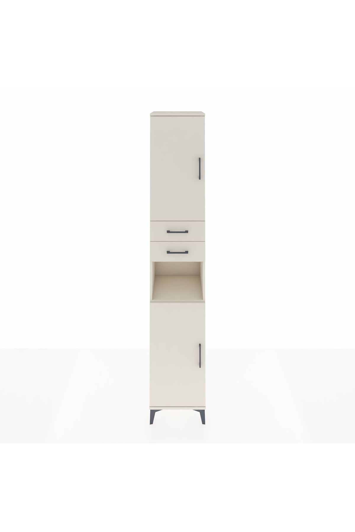 Hyperion Dolap 5 Raflı 2 Çekmeceli 2 Kapaklı 44x44x243 Aytaşı-Aytaşı