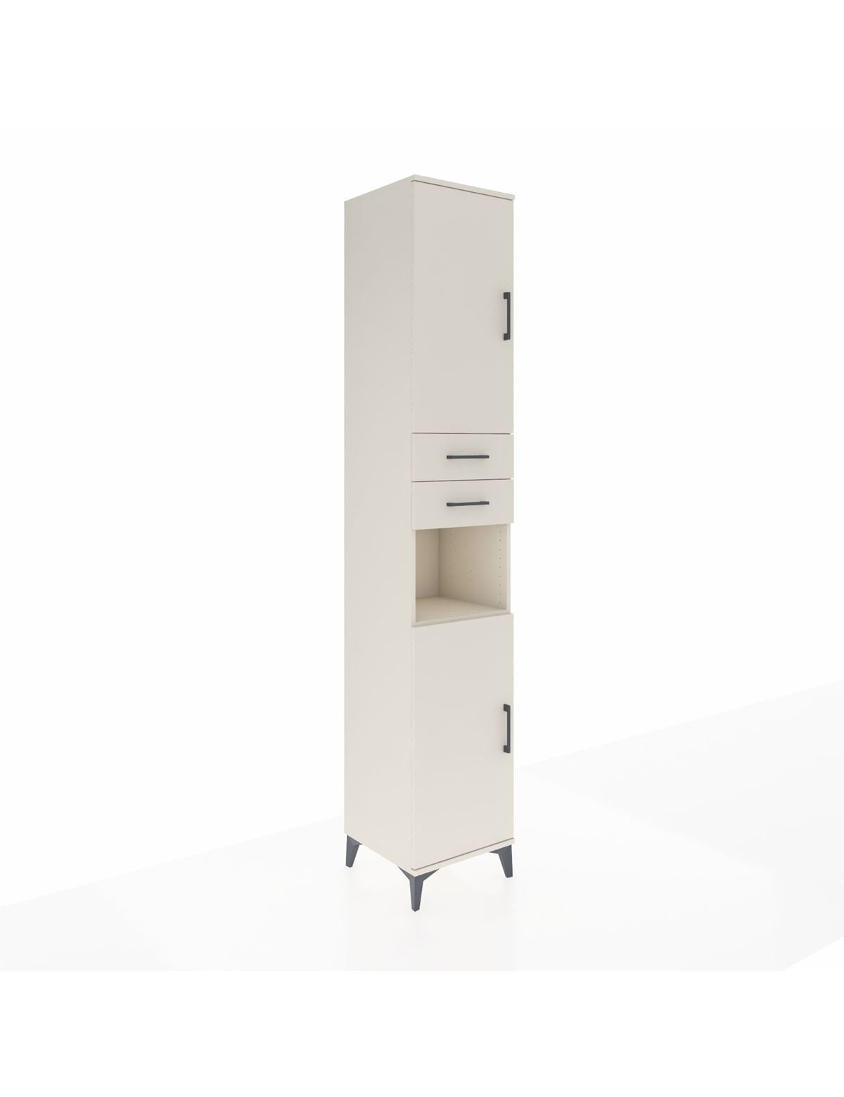 Hyperion Dolap 5 Raflı 2 Çekmeceli 2 Kapaklı 44x44x243 Aytaşı-Aytaşı