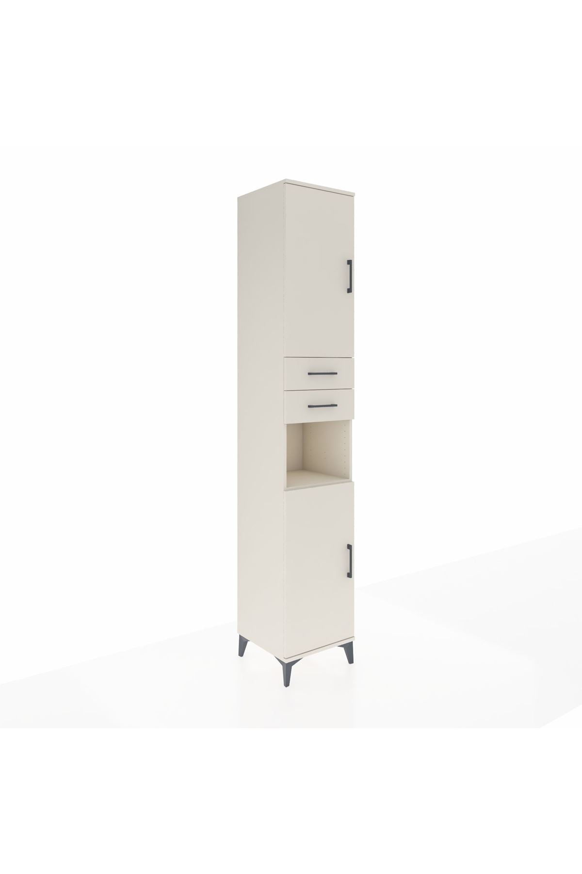 Hyperion Dolap 5 Raflı 2 Çekmeceli 2 Kapaklı 44x44x243 Aytaşı-Aytaşı