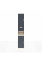 Hyperion Dolap 5 Raflı 2 Çekmeceli 2 Kapaklı 44x44x243 Aytaşı-Antrasit