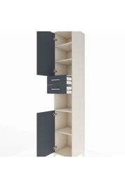 Hyperion Dolap 5 Raflı 2 Çekmeceli 2 Kapaklı 44x44x243 Aytaşı-Antrasit