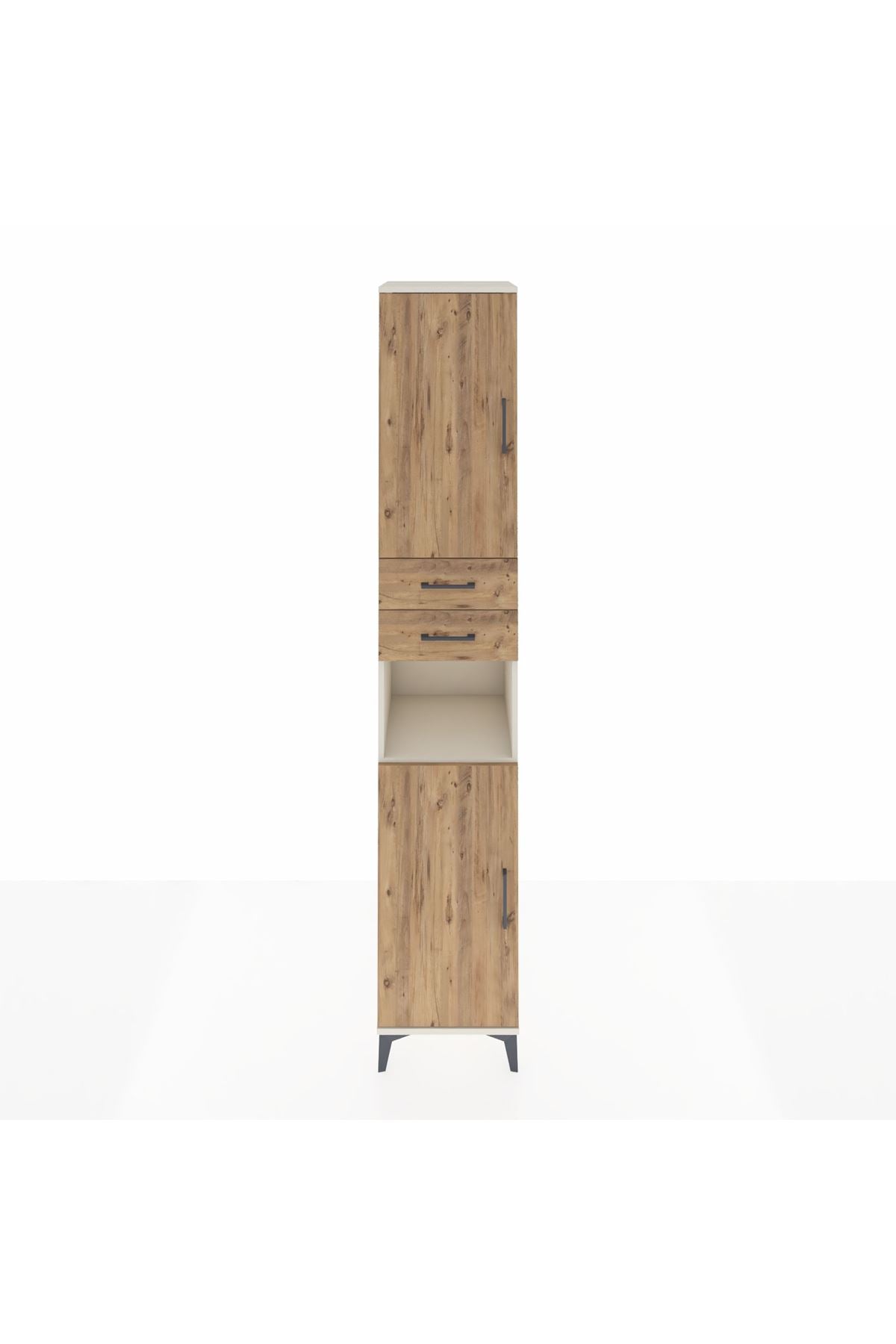 Hyperion Dolap 5 Raflı 2 Çekmeceli 2 Kapaklı 44x44x243 Aytaşı-Çam