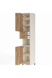 Hyperion Dolap 5 Raflı 2 Çekmeceli 2 Kapaklı 44x44x243 Aytaşı-Çam