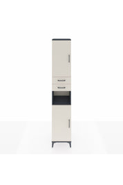 Hyperion Dolap 5 Raflı 2 Çekmeceli 2 Kapaklı 44x44x243 Antrasit-Aytaşı