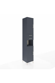 Hyperion Dolap 5 Raflı 2 Çekmeceli 2 Kapaklı 44x44x243 Antrasit-Antrasit