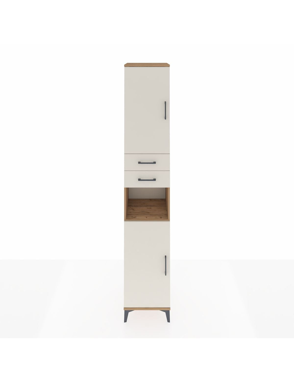 Hyperion Dolap 5 Raflı 2 Çekmeceli 2 Kapaklı 44x44x243 Çam-Aytaşı