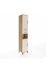 Hyperion Dolap 5 Raflı 2 Çekmeceli 2 Kapaklı 44x44x243 Çam-Aytaşı