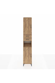 Hyperion Dolap 5 Raflı 2 Çekmeceli 2 Kapaklı 44x44x243 Çam-Çam