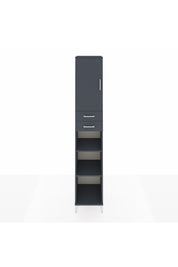 Hyperion Dolap 5 Raflı 2 Çekmeceli Tek Kapaklı 44x44x243 Antrasit-Antrasit