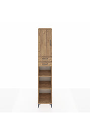 Hyperion Dolap 5 Raflı 2 Çekmeceli Tek Kapaklı 44x44x243 Çam-Çam