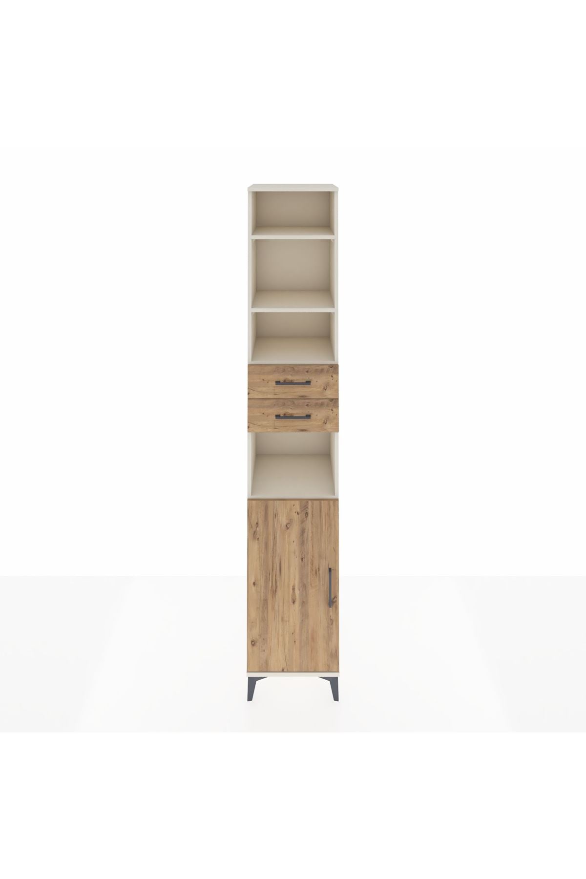 Hyperion Dolap 5 Raflı 2 Çekmeceli Tek Kapaklı 44x44x243 Aytaşı-Çam