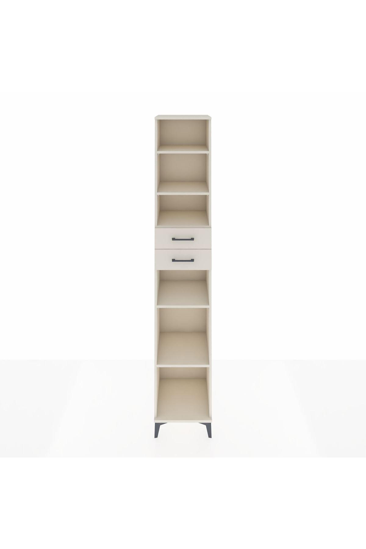 Hyperion Dolap 5 Raflı 2 Çekmeceli 44x44x243 Aytaşı-Aytaşı