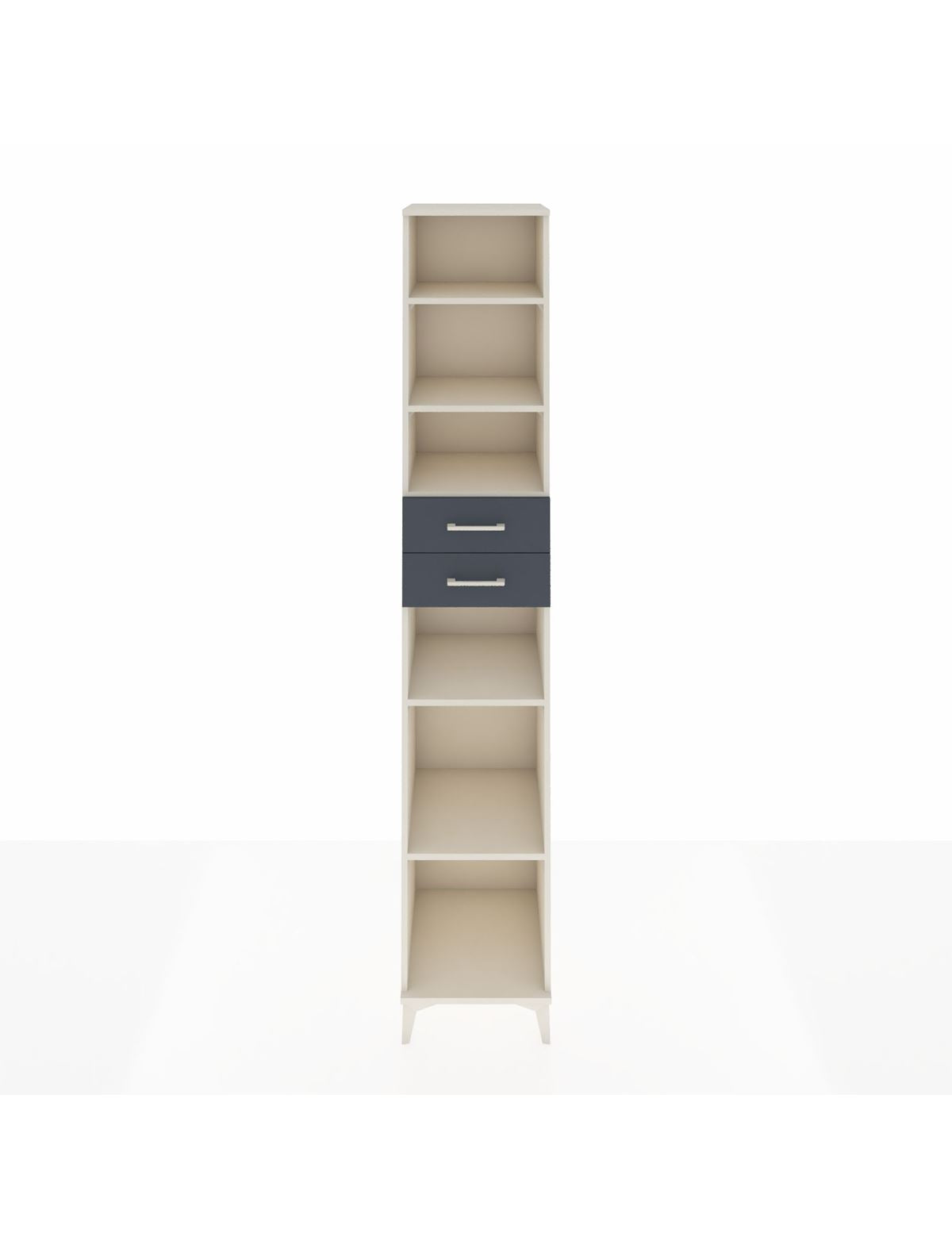 Hyperion Dolap 5 Raflı 2 Çekmeceli 44x44x243 Aytaşı-Antrasit