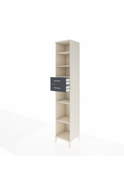 Hyperion Dolap 5 Raflı 2 Çekmeceli 44x44x243 Aytaşı-Antrasit