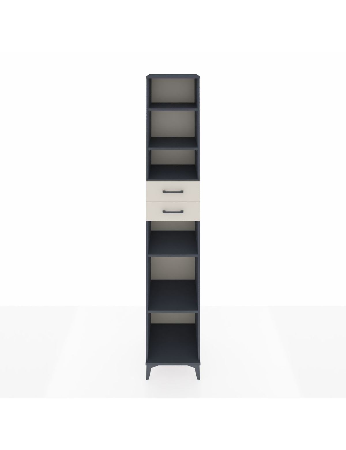 Hyperion Dolap 5 Raflı 2 Çekmeceli 44x44x243 Antrasit-Aytaşı