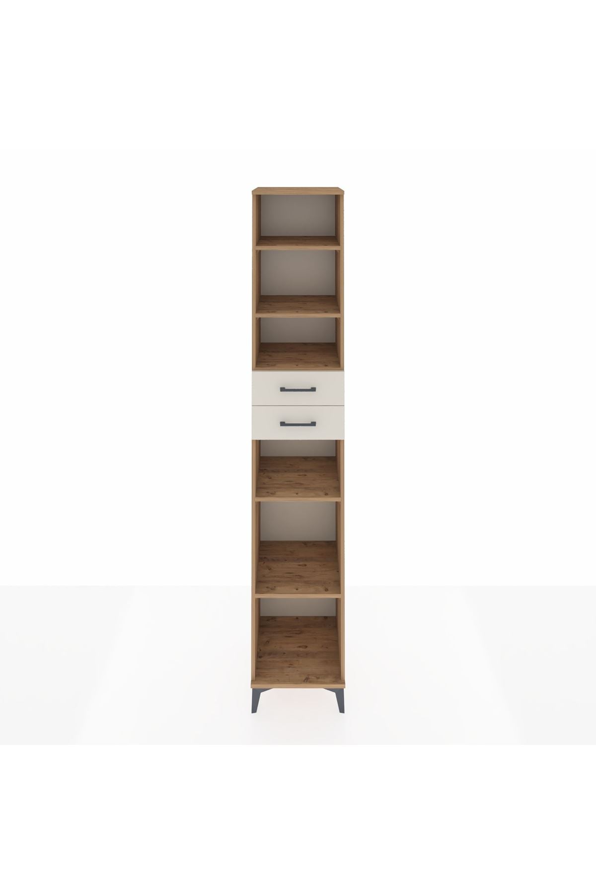 Hyperion Dolap 5 Raflı 2 Çekmeceli 44x44x243 Çam-Aytaşı