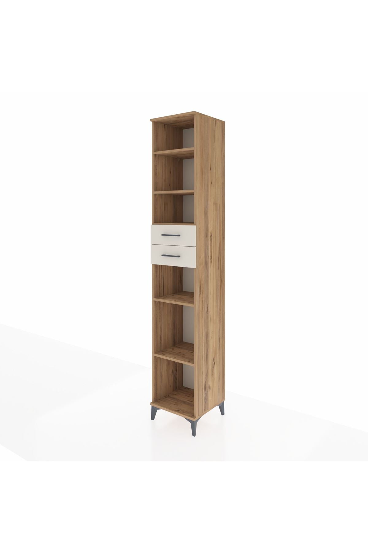 Hyperion Dolap 5 Raflı 2 Çekmeceli 44x44x243 Çam-Aytaşı