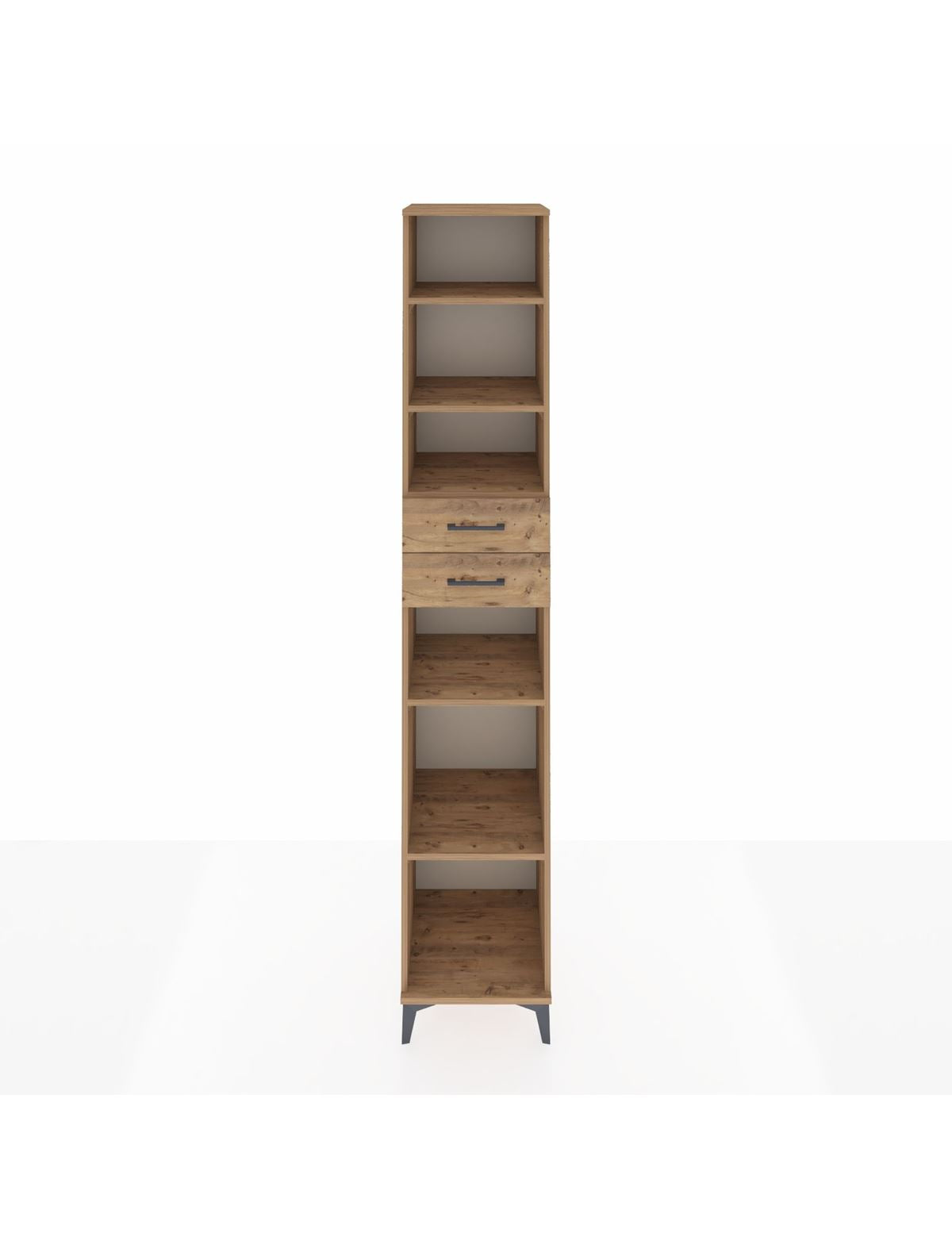 Hyperion Dolap 5 Raflı 2 Çekmeceli 44x44x243 Çam-Çam