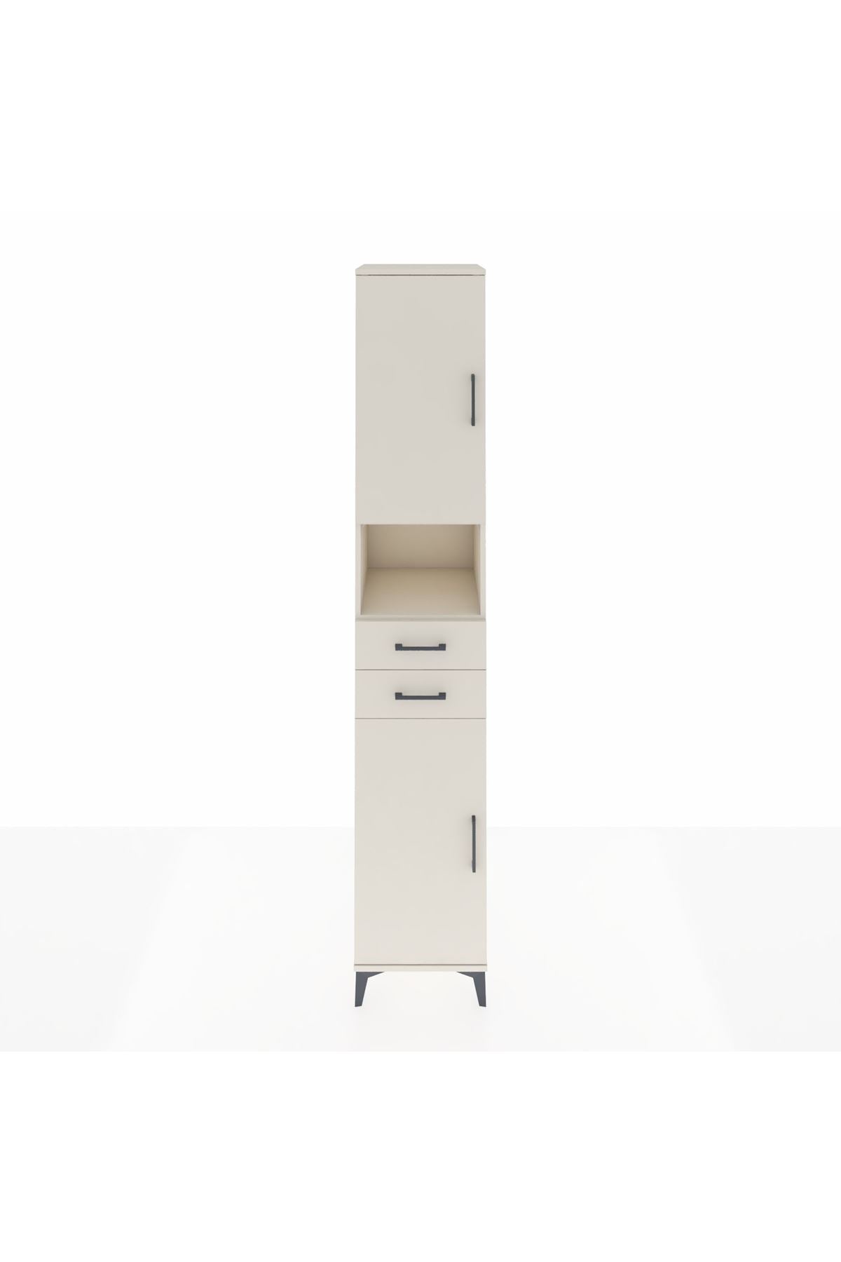 Hyperion Dolap 5 Raflı 2 Çekmeceli 2 Kapaklı 44x44x243 Aytaşı-Aytaşı