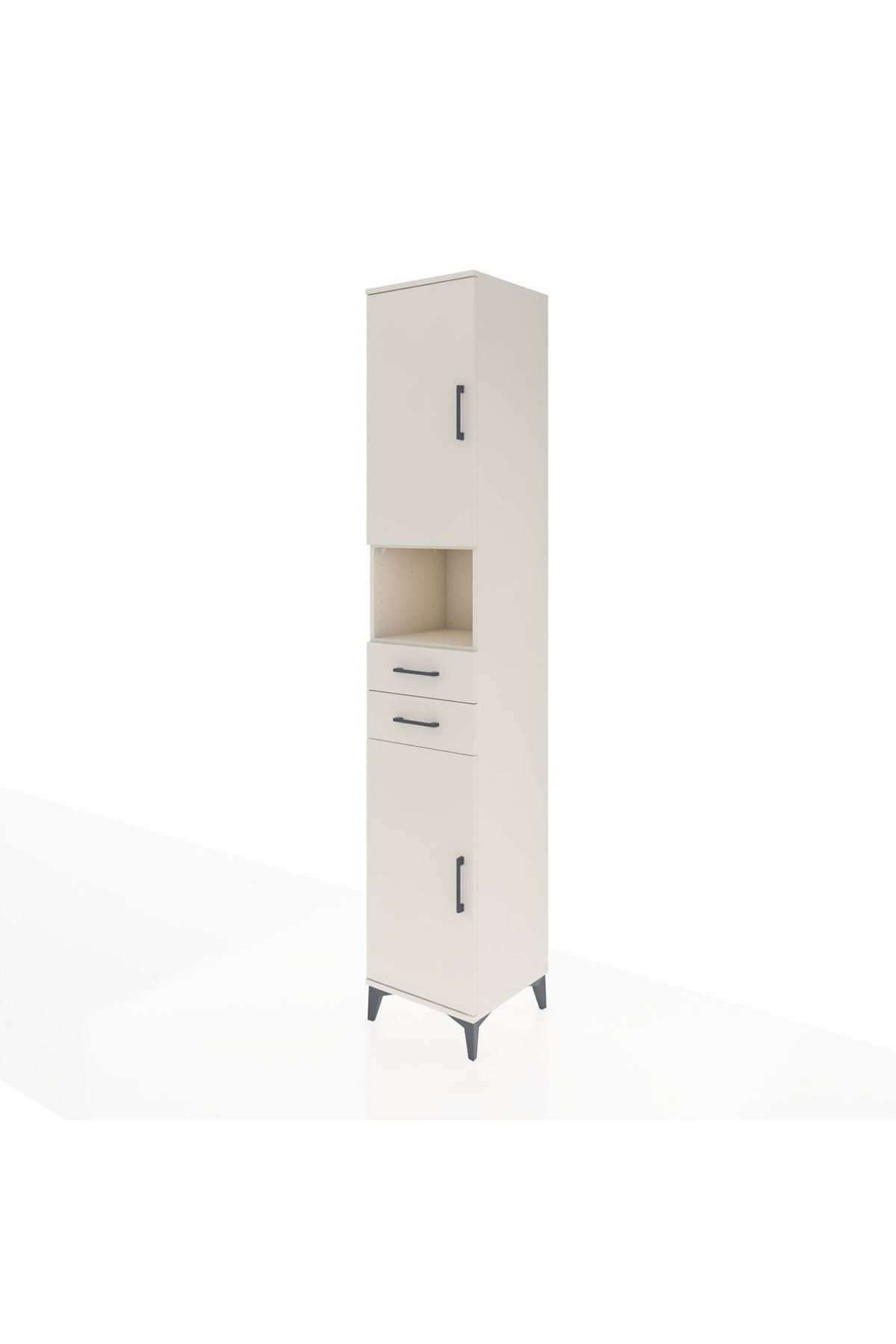 Hyperion Dolap 5 Raflı 2 Çekmeceli 2 Kapaklı 44x44x243 Aytaşı-Aytaşı