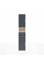 Hyperion Dolap 5 Raflı 2 Çekmeceli 2 Kapaklı 44x44x243 Aytaşı-Antrasit