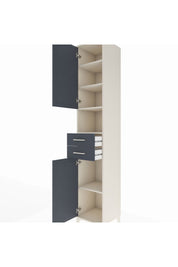 Hyperion Dolap 5 Raflı 2 Çekmeceli 2 Kapaklı 44x44x243 Aytaşı-Antrasit