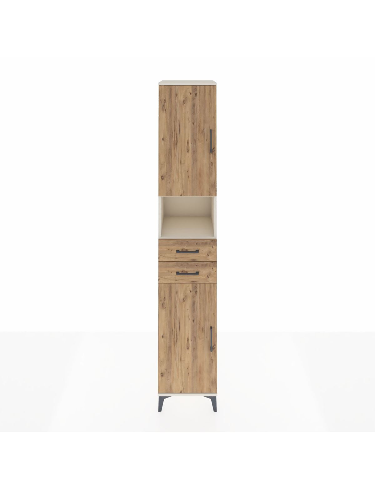 Hyperion Dolap 5 Raflı 2 Çekmeceli 2 Kapaklı 44x44x243 Aytaşı-Çam