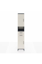 Hyperion Dolap 5 Raflı 2 Çekmeceli 2 Kapaklı 44x44x243 Antrasit-Aytaşı