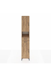 Hyperion Dolap 5 Raflı 2 Çekmeceli 2 Kapaklı 44x44x243 Çam-Çam