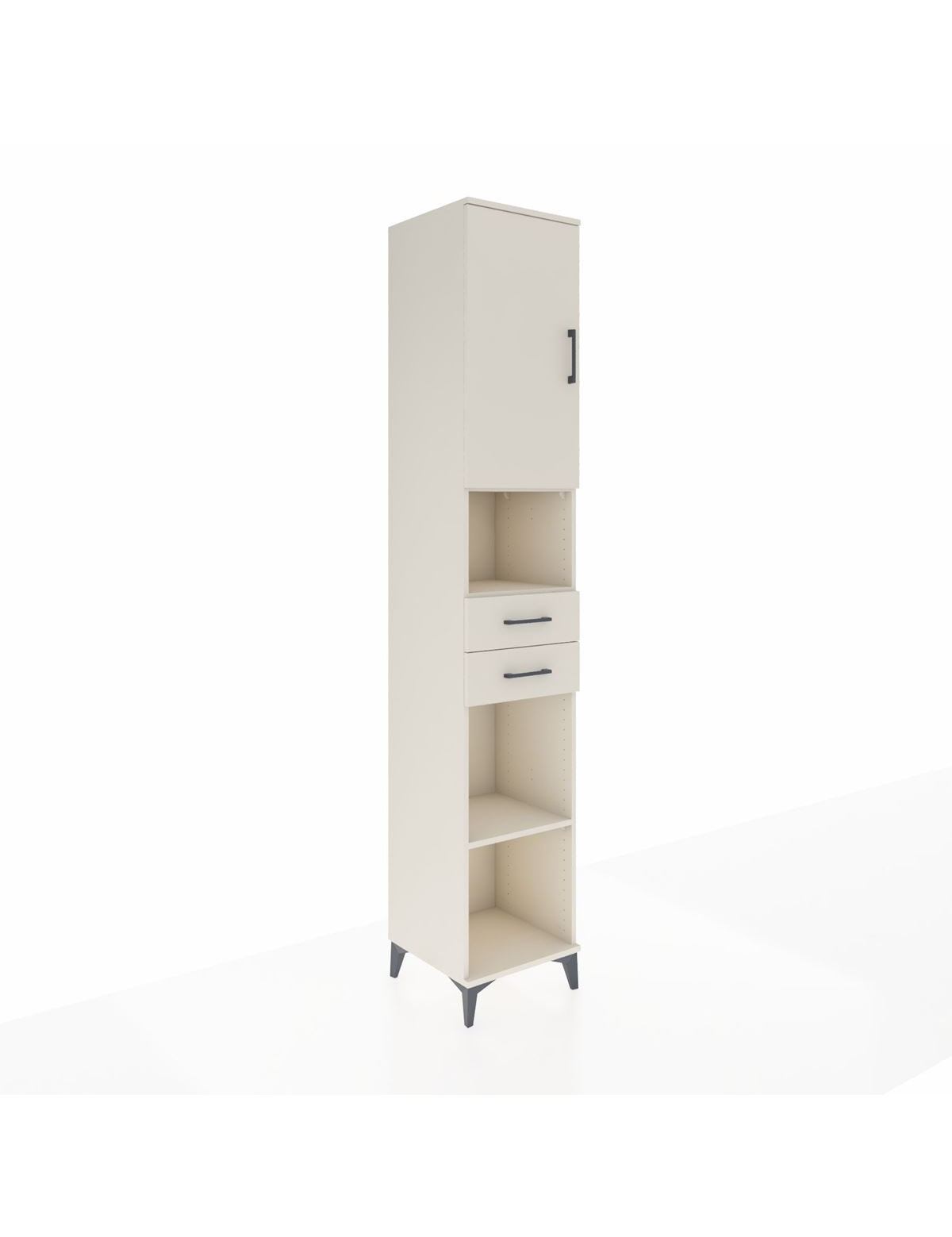 Hyperion Dolap 5 Raflı 2 Çekmeceli Tek Kapaklı 44x44x243 Aytaşı-Aytaşı