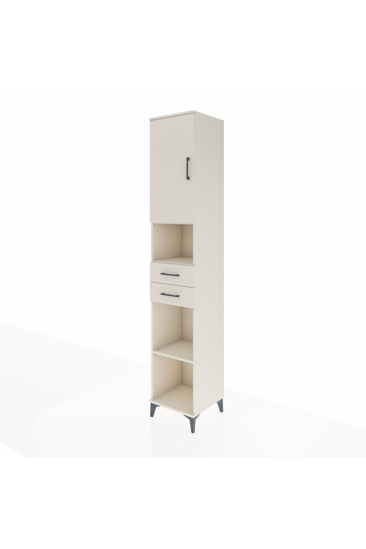 Hyperion Dolap 5 Raflı 2 Çekmeceli Tek Kapaklı 44x44x243 Aytaşı-Aytaşı