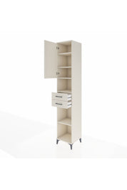 Hyperion Dolap 5 Raflı 2 Çekmeceli Tek Kapaklı 44x44x243 Aytaşı-Aytaşı