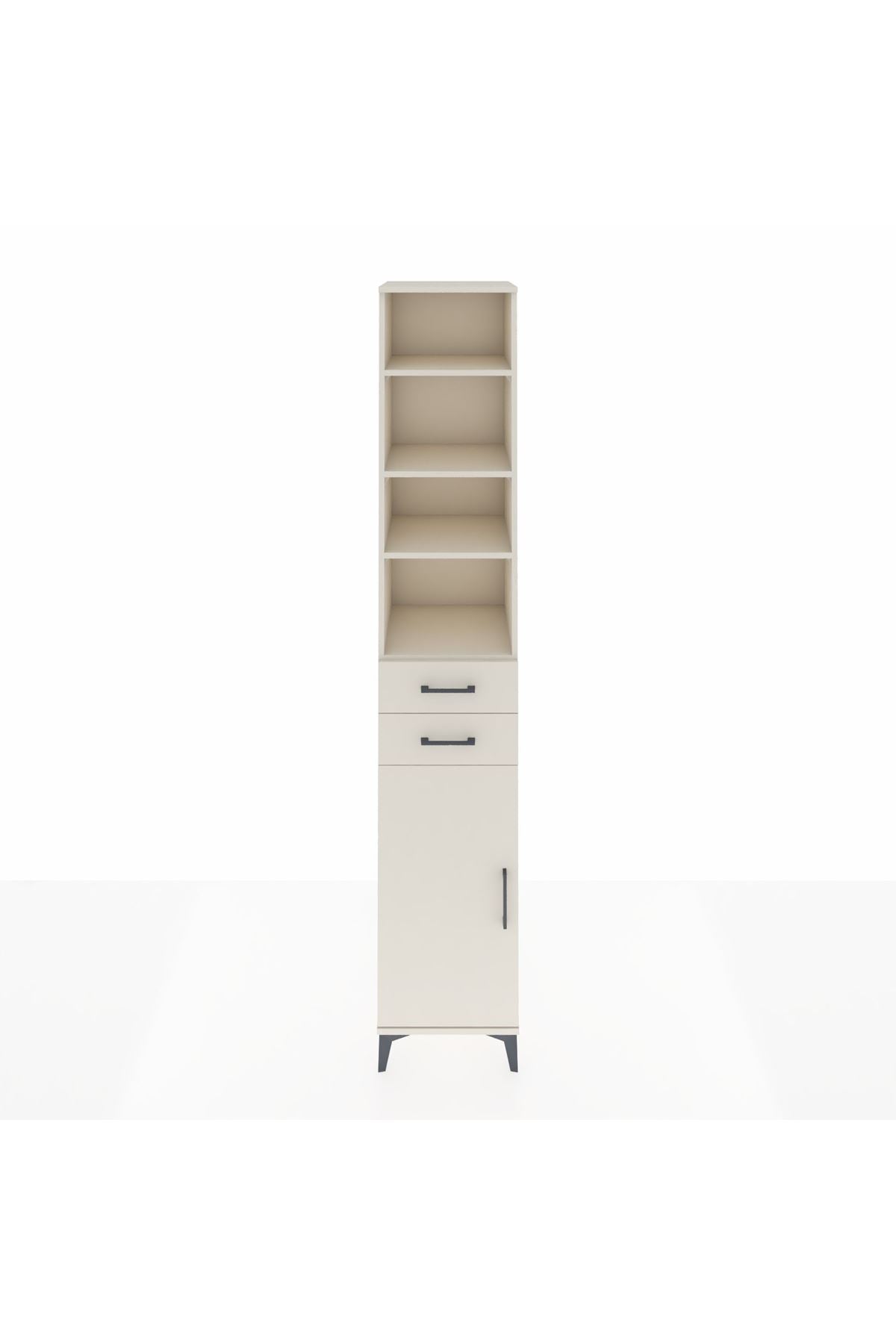 Hyperion Dolap 5 Raflı 2 Çekmeceli Tek Kapaklı 44x44x243 Aytaşı-Aytaşı