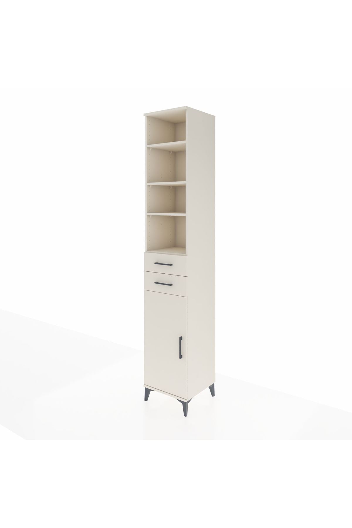 Hyperion Dolap 5 Raflı 2 Çekmeceli Tek Kapaklı 44x44x243 Aytaşı-Aytaşı