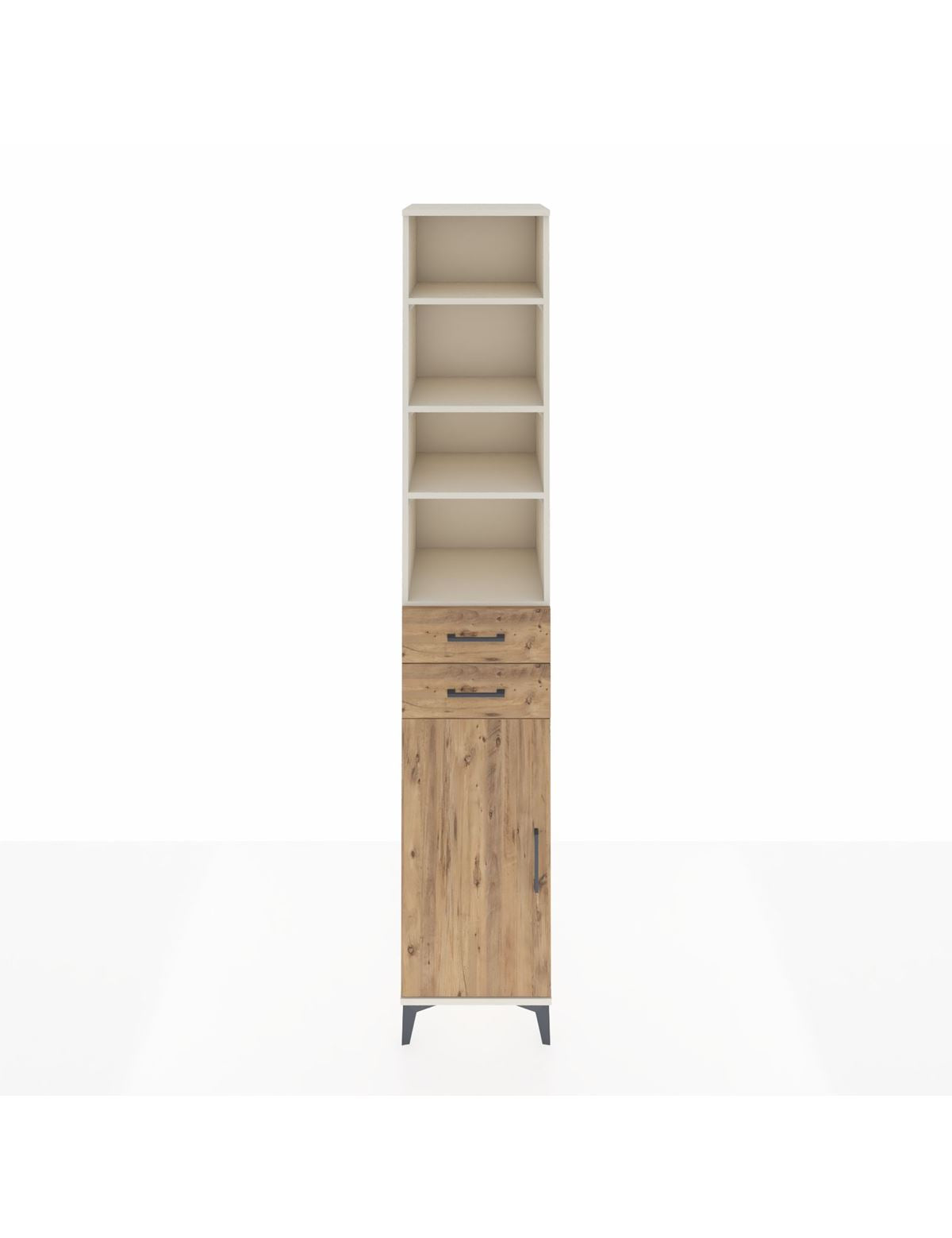 Hyperion Dolap 5 Raflı 2 Çekmeceli Tek Kapaklı 44x44x243 Aytaşı-Çam