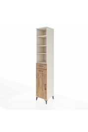 Hyperion Dolap 5 Raflı 2 Çekmeceli Tek Kapaklı 44x44x243 Aytaşı-Çam