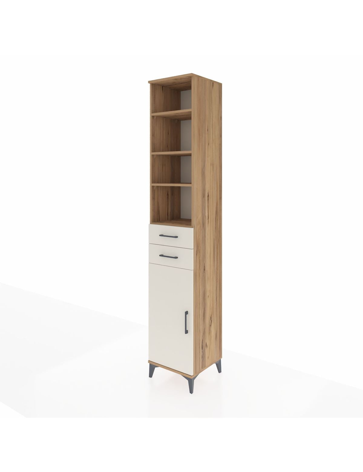 Hyperion Dolap 5 Raflı 2 Çekmeceli Tek Kapaklı 44x44x243 - S64M142V7B