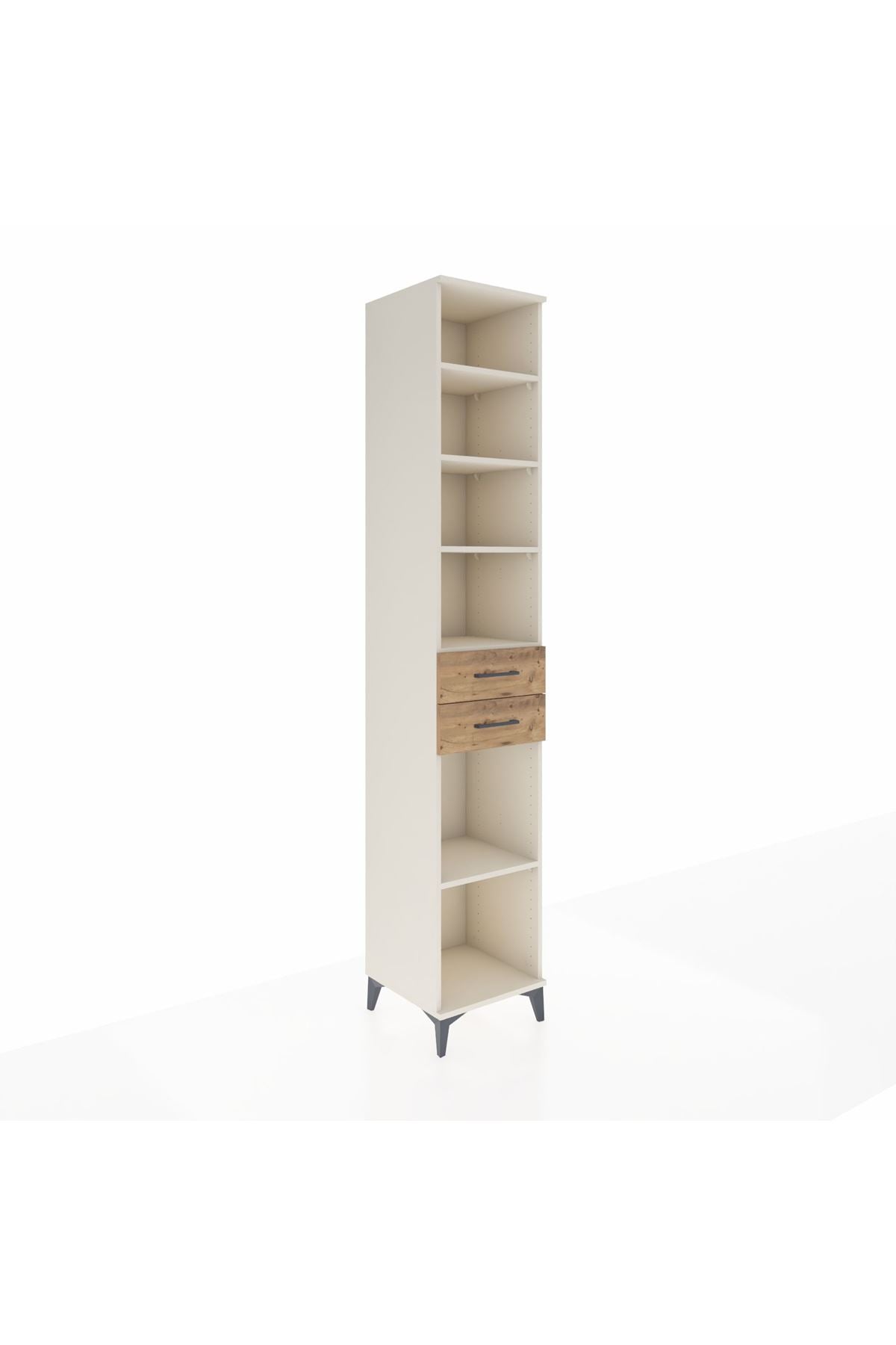 Hyperion Dolap 5 Raflı 2 Çekmeceli 44x44x243 Aytaşı-Çam