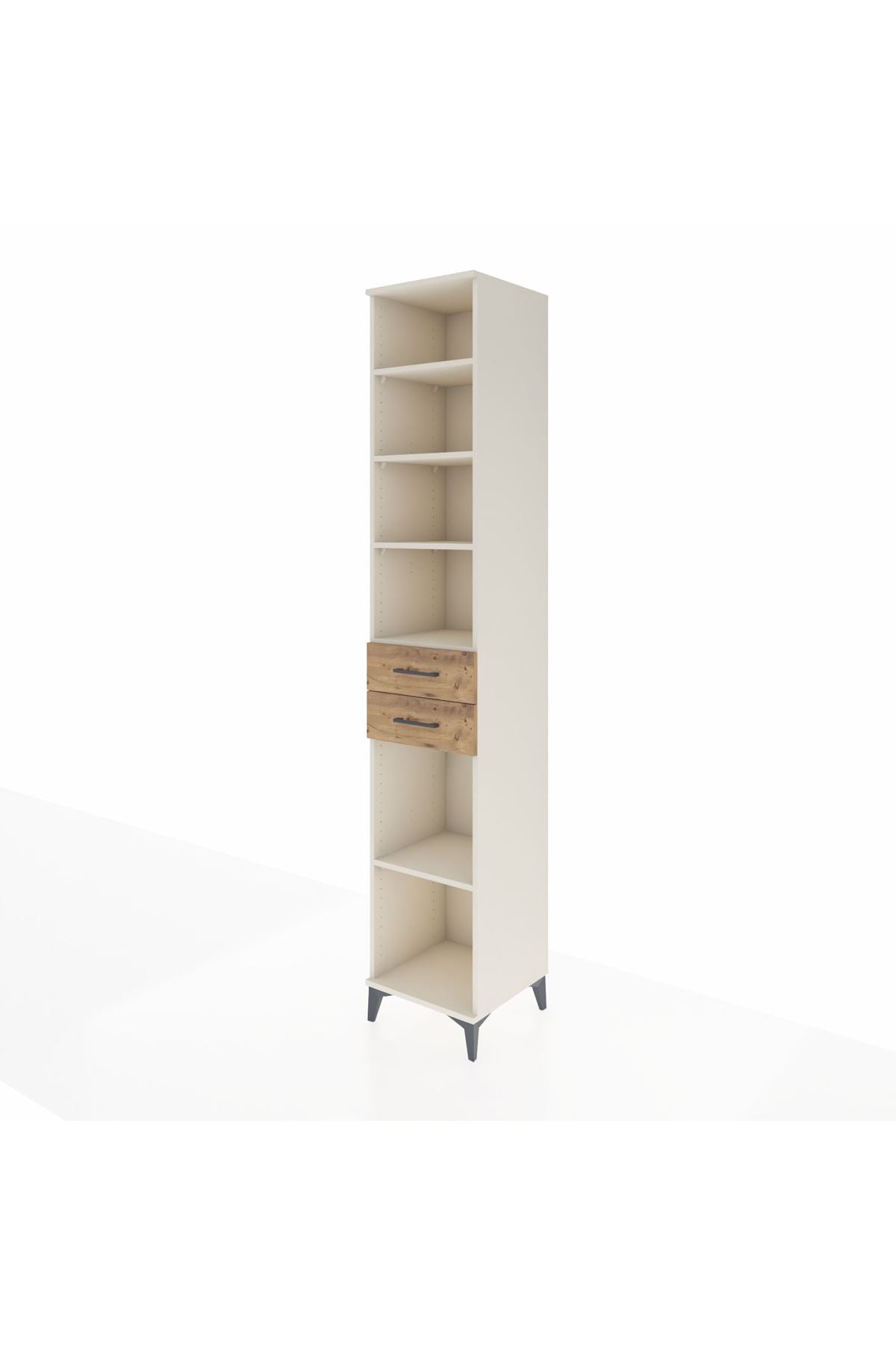 Hyperion Dolap 5 Raflı 2 Çekmeceli 44x44x243 Aytaşı-Çam