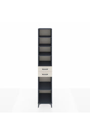 Hyperion Dolap 5 Raflı 2 Çekmeceli 44x44x243 Antrasit-Aytaşı