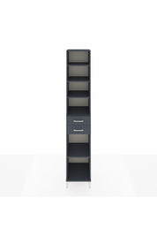 Hyperion Dolap 5 Raflı 2 Çekmeceli 44x44x243 Antrasit-Antrasit