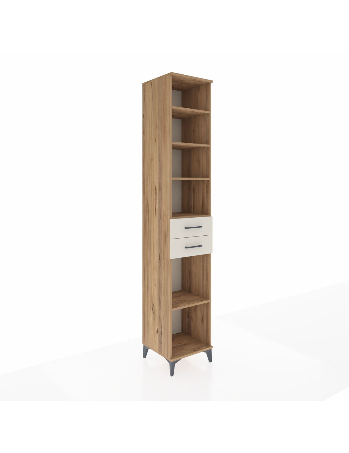 Hyperion Dolap 5 Raflı 2 Çekmeceli 44x44x243 Çam-Aytaşı