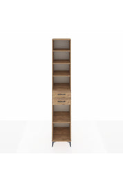 Hyperion Dolap 5 Raflı 2 Çekmeceli 44x44x243 Çam-Çam