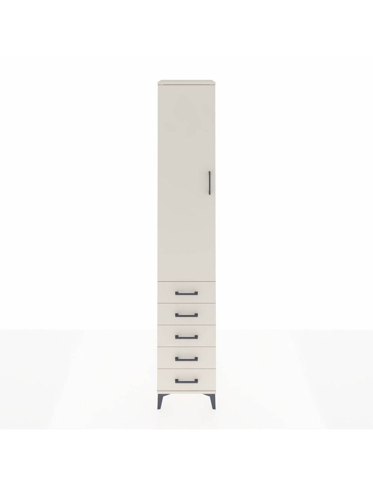 Hyperion Dolap 2 Raflı 5 Çekmeceli Tek Askılı 44x44x243 Aytaşı-Aytaşı