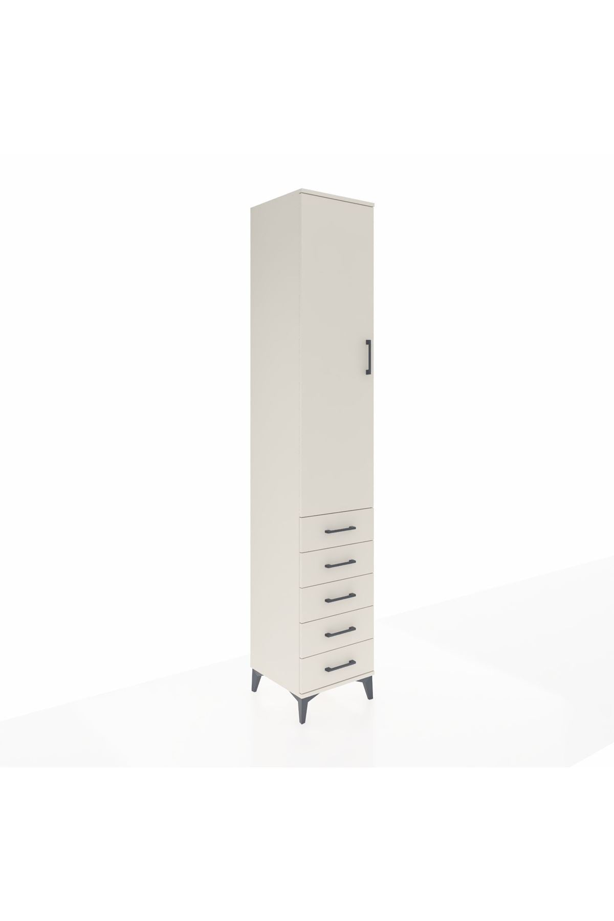 Hyperion Dolap 2 Raflı 5 Çekmeceli Tek Askılı 44x44x243 Aytaşı-Aytaşı