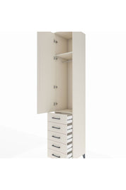 Hyperion Dolap 2 Raflı 5 Çekmeceli Tek Askılı 44x44x243 Aytaşı-Aytaşı