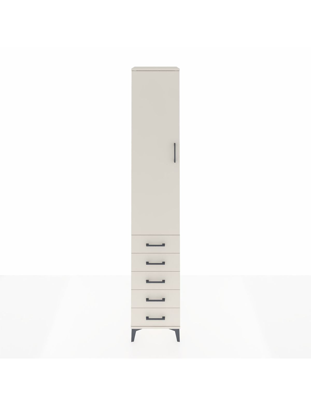 Hyperion Dolap 4 Raflı 5 Çekmeceli Tek Kapaklı 44x44x243 Aytaşı-Aytaşı