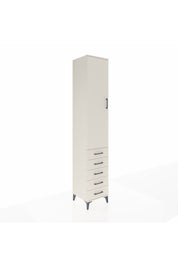 Hyperion Dolap 4 Raflı 5 Çekmeceli Tek Kapaklı 44x44x243 Aytaşı-Aytaşı